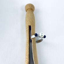 Load image into Gallery viewer, Tri Pearl and Sodalite Ring