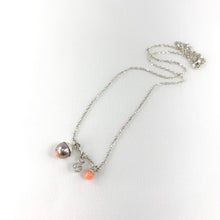 Load image into Gallery viewer, Coral in Pearl Charm Necklace