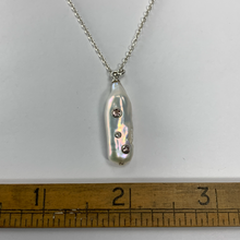 Load image into Gallery viewer, Gem Stud Pearl Drop Necklace
