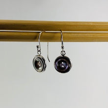 Load image into Gallery viewer, Framed Button Drop Earrings
