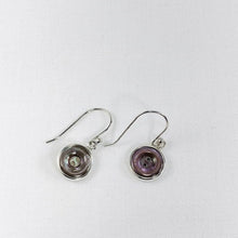 Load image into Gallery viewer, Framed Button Drop Earrings
