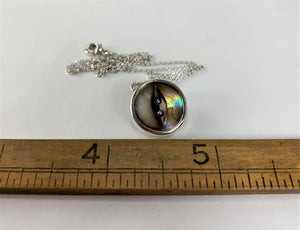 Rainbow Button Necklace
