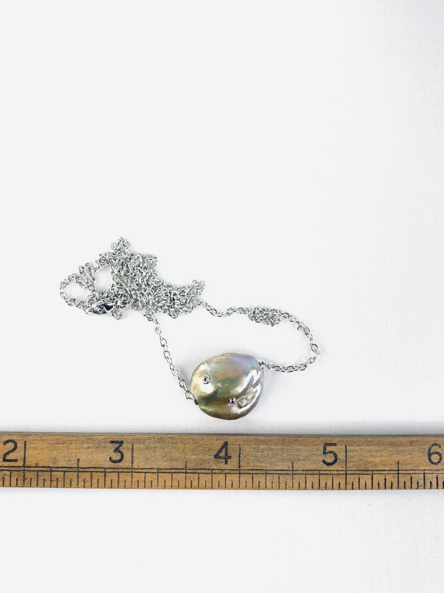 Preciosa Simulated Birthstone Pearl Caged Necklace - 20589438