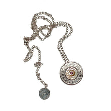 Load image into Gallery viewer, Fleur Button Coin Necklace

